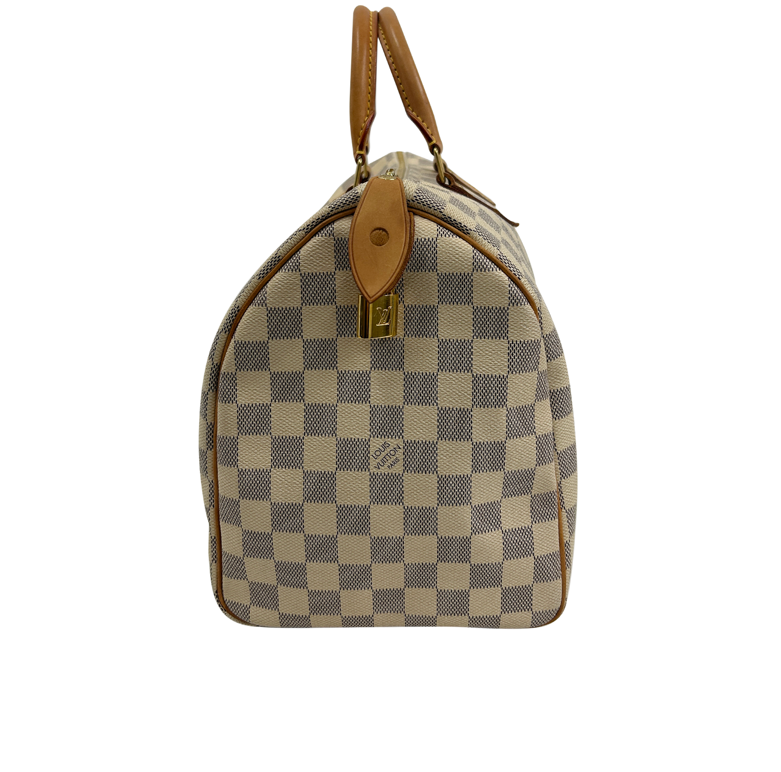 Speedy 35, 790&euro;, Bolso, Azul/Beige, Canvas - General, Vista inferior